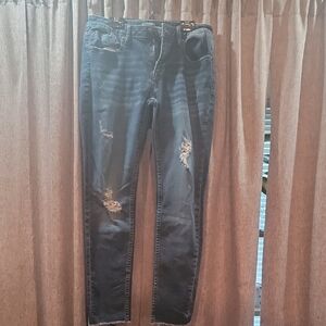 Vigoss Women's Skinny Jeans - Distressed Black